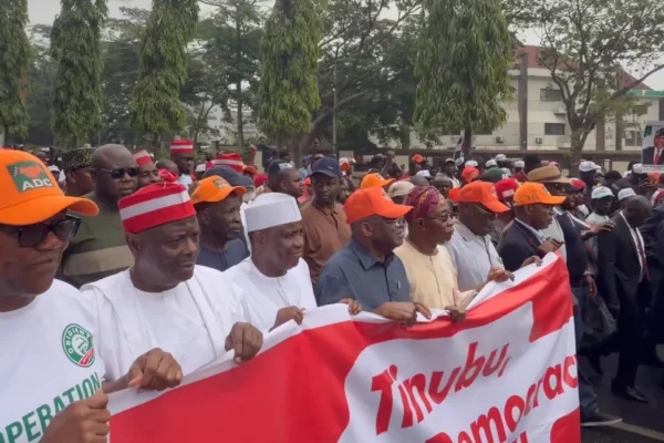 #OccupyINEC: Atiku, Obi, Kwankwaso, others join ADC rally over INEC decisions