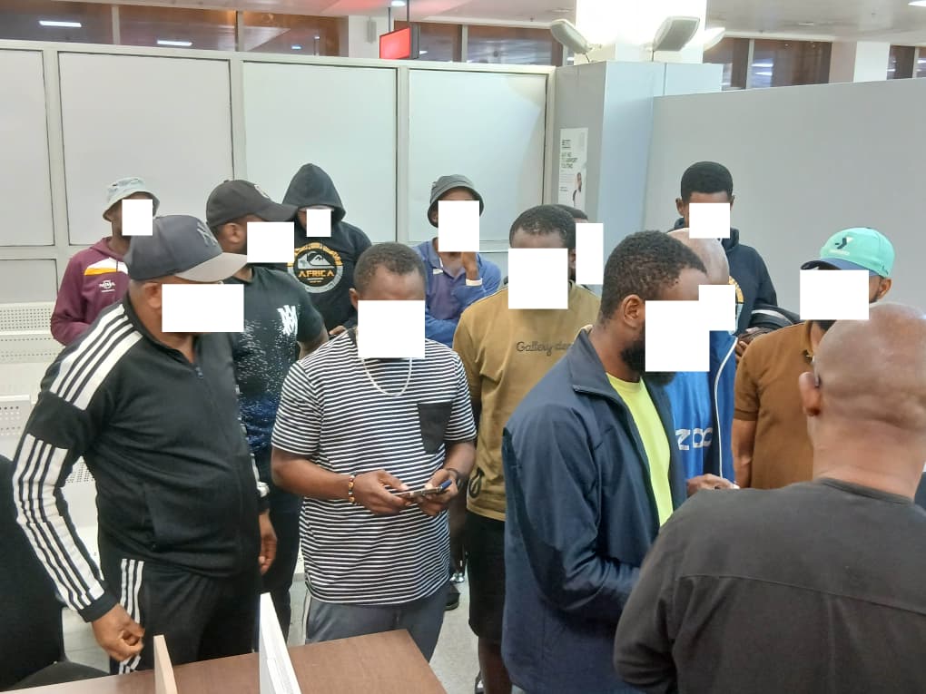 Some Nigerians awaiting return to Nigeria on transit